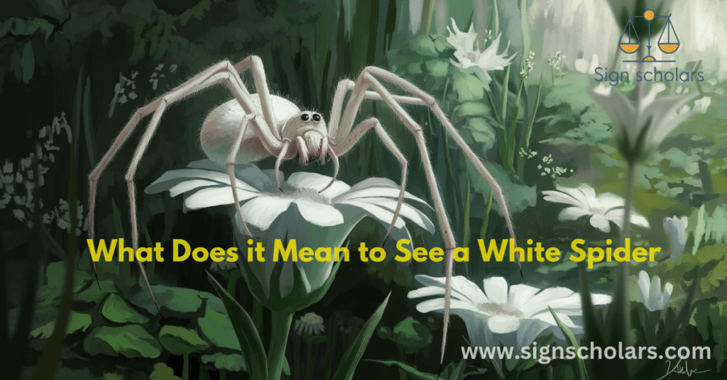 see a white spider