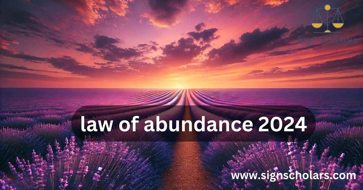 law of abundance 2024