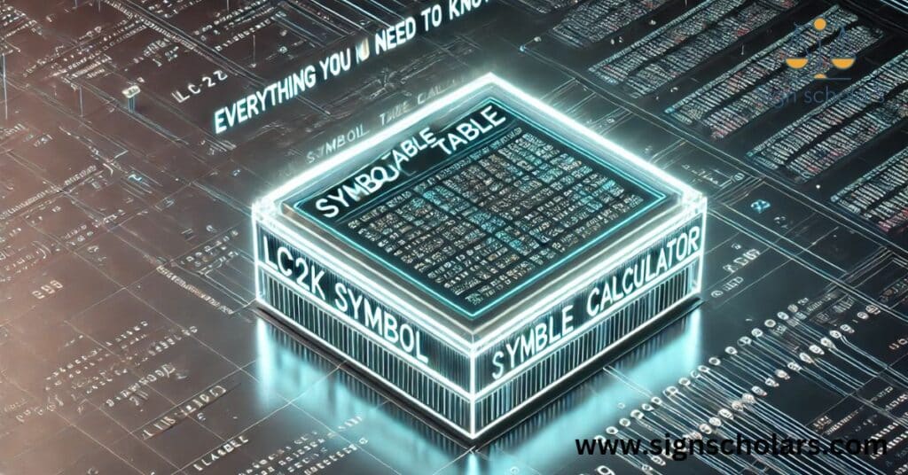 LC2K Symbol Table Calculator