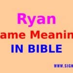 what does the name ryan mean in the bible